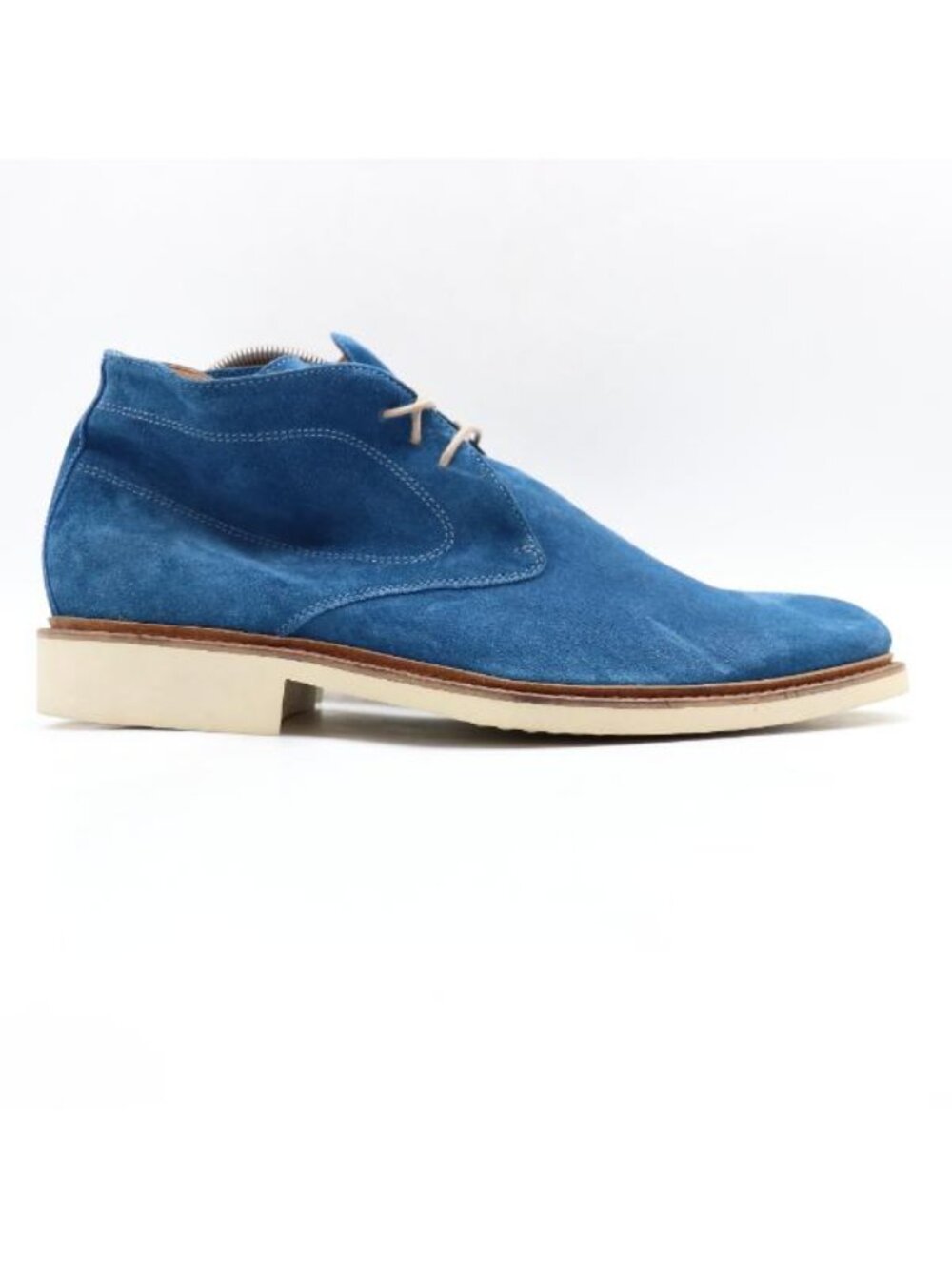 Bugatchi Chukka Blue Suede Men's Size 11.5 Lace Up Plain Toe  Boots Shoes